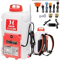 電動噴霧器 背負い式 16Lタンク 大容量 20V 2.0Ahバッテリー2個搭載 Amazon.co.jp: HAIGE(ハイガー) 充電式 背負型電動噴霧器 16L レッド