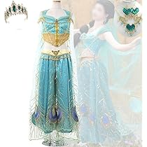 人気　ジャスミン　プリンセス　コスチューム　L ハロウィン　仮装　アラビアン ジャスミン アラジン プリンセス 衣装 コスチューム レディース
