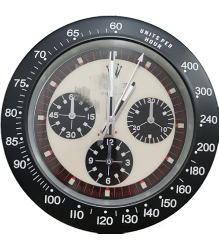 Amazon.co.jp: 掛け時計、高級アートロレックス時計の形の金属腕時計