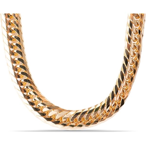 Amazon | [ハッピーグッツショップ] 18金 喜平ネックレス トリプルM