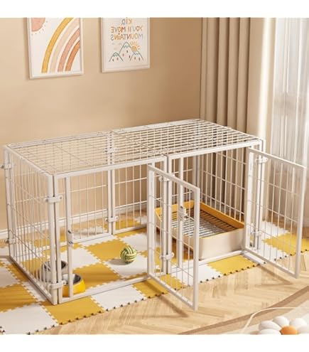 金属製ケージ 引き出し式トレイ付き Amazon.co.jp: RNQZ 屋内用小型犬用金属製犬用ケージ、引き出し式