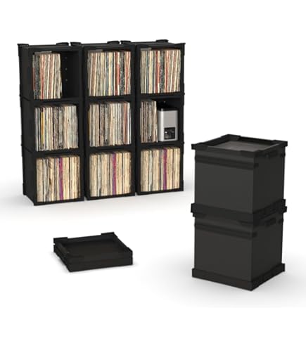 Amazon.co.jp: Snap-N-Store ビニールレコード収納ボックス - 1パック