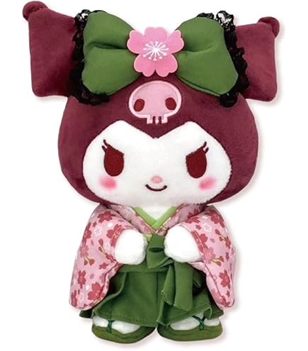 ハローキティ　着物 袴 キーホルダー　抹茶 キティ ぬいぐるみ　桜 10個 ぬいぐるみ【ハローキティ桜着物抹茶 袴 】をセットに追加する