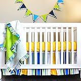 Pam Grace Creations Simply Four Piece Crib Bedding Set, Dark Blue by Pam Grace Creations