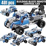 創意　ラジコンカー　401pcs　リモコンカー　積み木 ラジコン模型自動車　おもちゃ　　組み立てキット　自由に組み合わせ　リモコン付き　立体パズル
