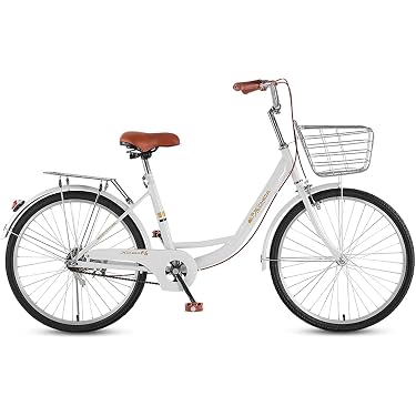 シティサイクル ホワイト 前カゴ付き Amazon.co.jp 最新リリース: シティー・ファミリーサイクル の新着