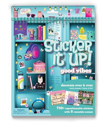 Sticker & Chill Vintage Vibes – über 500 Repositionierbare Aufkleber & 10 Szenen, Für Erwachsene