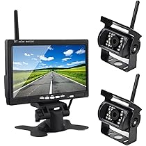 ワイヤレスバックカメラ　カメラ2台　モニター1台 Amazon | 7インチモニター＋ワイヤレスバックカメラ2台セット