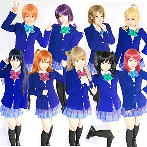 Mua Cexin セシン Love Live ラブライブ 全員 コスプレ衣装 国立音ノ木坂学院 きっと青春が聞こえる 女子制服 コスチューム 仮装 学園祭 大きいサイズ Tren Amazon Nhật Chinh Hang Fado