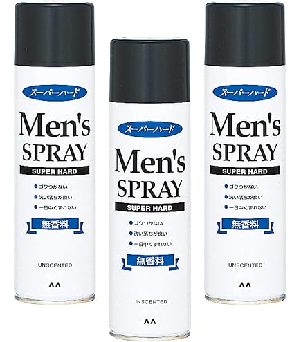 Amazon | マンダム メンズヘアスプレー スーパーハード 無香料 × 5個