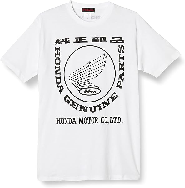 ホンダ(Honda) 純正部品ロゴ Tシャツ ホワイト Lサイズ 0SYEP-25V-WL - 1
