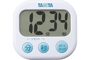 タニタ tanita キッチン 勉強 学習 タイマー 大画面 大音量 100分 マグネット スタンド付き ホワイト でか見えタイマー TD-384 WH