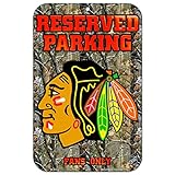 NHL Chicago Blackhawks 33901010プラスチックサイン、11 x 17インチ、ブラック