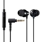 エレコム(ELECOM) ステレオイヤホン カナル型 φ3.5mm マイク付 Fast Music F12C φ10.0mm ブラック EHP-F12CMBK