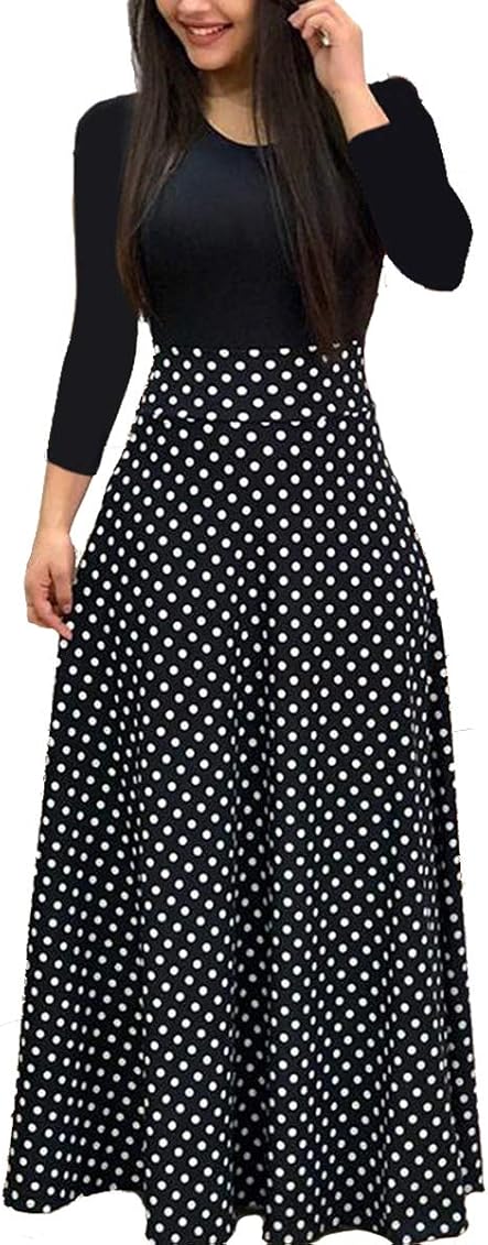 Long Maxi Dresses for Women Long Sleeve 