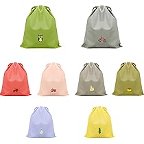 Amazon.co.jp: CHANJIF 巾着袋 8枚セット 3サイズ S/M/L トラベル