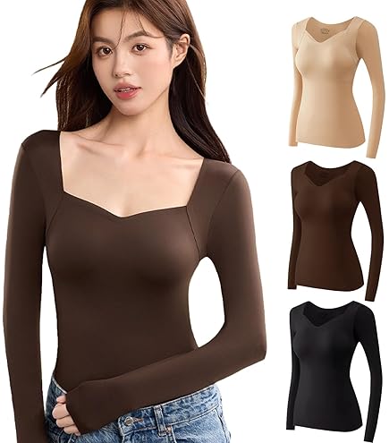 Amazon.co.jp: ThermOne (サーモワン) 暖撃 ラウンドネック レディース