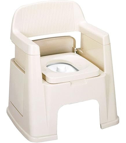 Amazon | アロン化成 安寿 背付ポータブルトイレ 楽立AD | 安寿