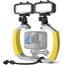 Amazon | Movo DiveRig3 ダイビングリグバンドル 防水LEDライト2個付き 
