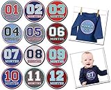 Sticky Bellies Baby Month Stickers - Sporty Shorty by Sticky Bellies