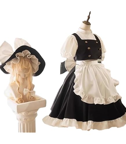 Amazon.co.jp: 霧雨魔理沙風 コスプレ衣装/(ウィッグ 靴別売り