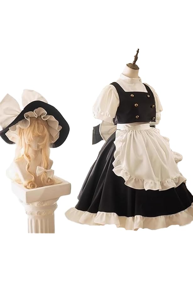 Amazon.co.jp: [XIN XIN] 霧雨魔理沙 コスプレ衣装+帽/(ウィッグ 靴
