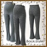 4739 マタニティ スパッツ ブーツカットお腹サポート機能つき お部屋着やスポーツにおすすめ <br/> 【ローズマダム rosemadame マタニティー】 M-L Bグレー