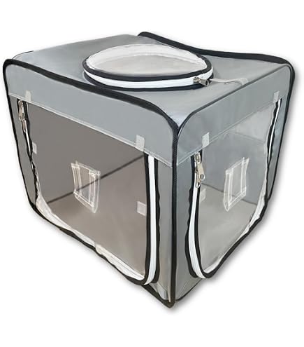 Amazon.co.jp: ネボトン ペット用 酸素室 ペットケージ 【折りたたみ式
