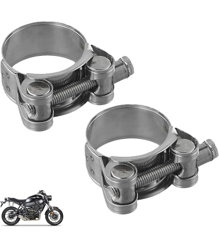 Amazon.co.jp: マフラーバンド 2個 バイクパーツ ホース バンド