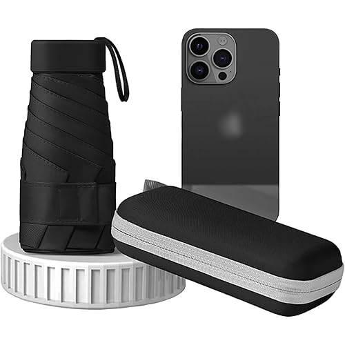 Mini Folding Windproof Travel Umbrella Cute Small Umbrella for Sun and Rain 99% UV Protection Compact Lightweight Portable fo