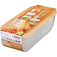 アスベル レンジ調理容器長角型大 「早ワザレンジ名人」 オレンジ