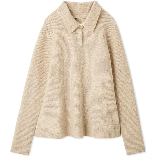 MILAOWEN ミラオーエン ウールカシミヤ衿付きVネックニット 白 milaowen ウールカシミヤ衿付きVネックニット - メルカリ
