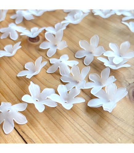 【専用】(No.150①) ミニビーズ入り♪小花 白 Amazon.co.jp: アクリル ビーズ 可憐な小さいお花 すずらん