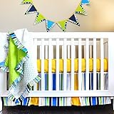 Pam Grace Creations Simply Four Piece Crib Bedding Set, Dark Blue by Pam Grace Creations [並行輸入品]