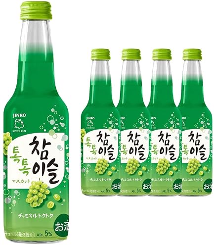 Amazon.co.jp: JINRO チャミスル マスカット 360ml 20本 グラス4個