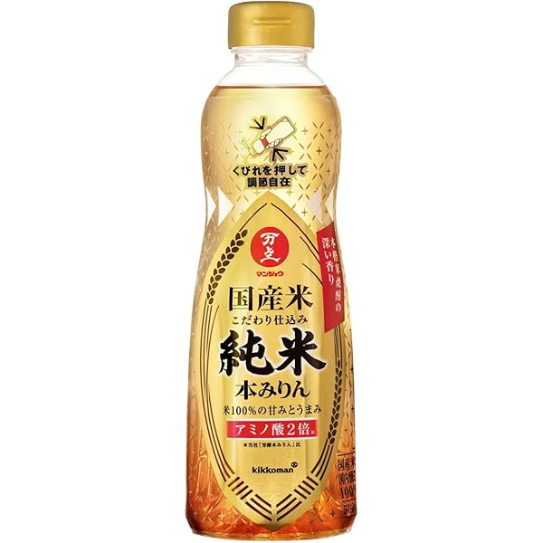 Amazon Co Jp 万上 国産米こだわり仕込み 純米本みりん 500ml 食品 飲料 お酒