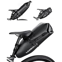 Amazon.co.jp: 荷物に合わせて拡張 サドルバッグ 自転車 バッグ 7L-13L