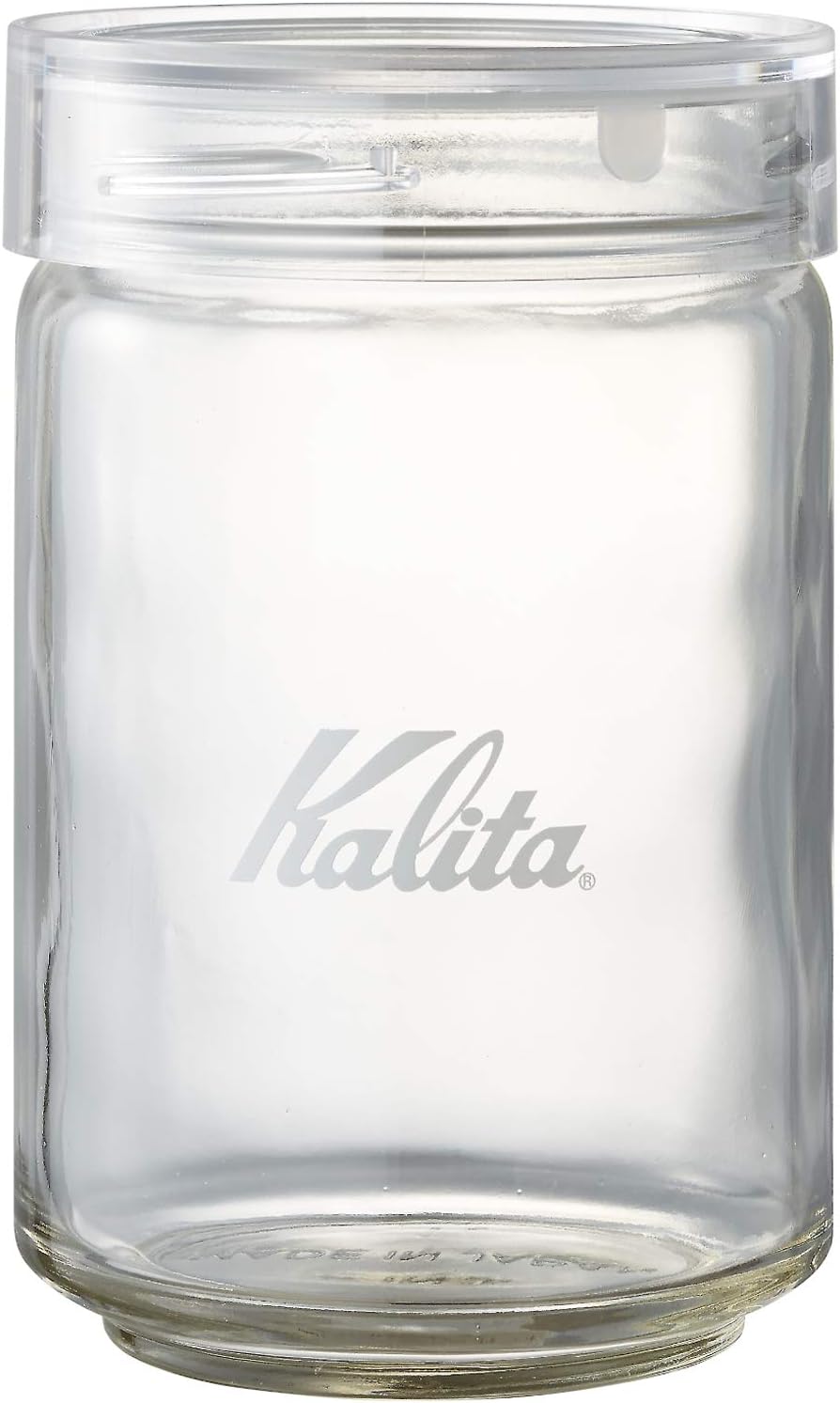 カリタ Kalita コーヒーキャニスター コーヒー豆 300g 密閉 保存容器 ガラス メジャーカップ付き 日本製 #44272 | コーヒー,キャニスター,抗菌パッキン,匂い移りが少ない,積み重ねて収納できる,All,Clear,Bottle,3