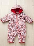 WILL MERY ウィルメリー ベビー 花柄 ジャンプ スーツ 赤ちゃん ベビー服 防寒 女の子 あったか アウター 80㎝ レッド 50200 50200012