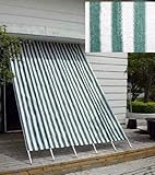 洋風たてす（サンシェード）8尺（幅180×高240ｃｍ）　グリーンストライプ