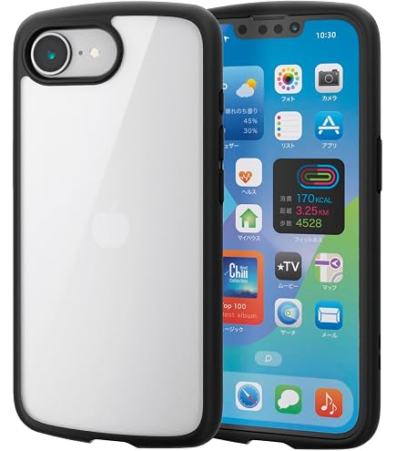 Amazon.co.jp: エレコム iPhone 16e ケース 耐衝撃 衝撃吸収 軽量 薄型