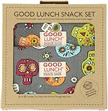Sugarbooger Set of 3 Good Lunch Snack Sack, Dia De Los Muertos [並行輸入品]