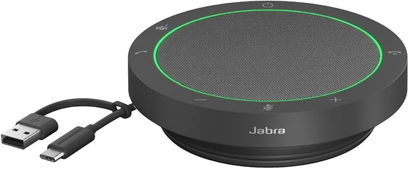 Jabra Speak2 40[国内正規品] 会議用マイクスピーカー 最新ノイズキャンセリング機能 MS Teams/Zoom 最先端ビームフォーミングマイク 50mmフルレンジスピーカー USB A/USB C接続