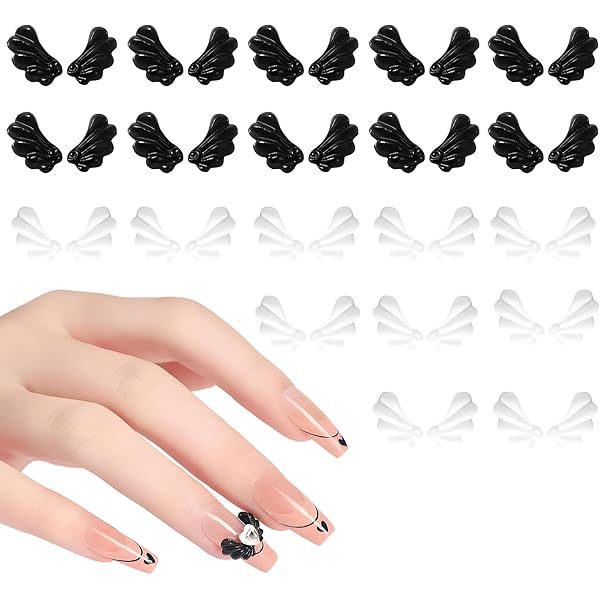 ブラック 天使の羽 ネイルパーツ 12個 ブラック 天使の羽 ネイルパーツ 12個 ., ., 好きなパーツと天使