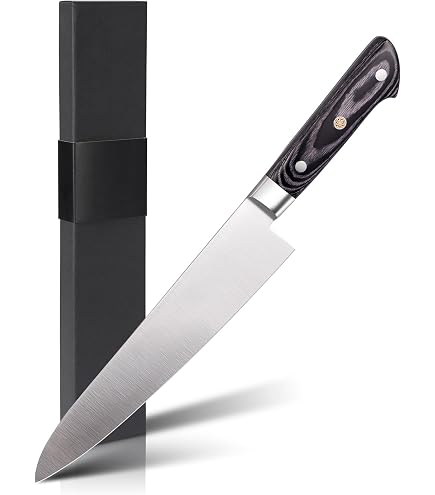 Amazon.co.jp: [新日本ケミカル] 牛刀包丁 刃渡り240mm,ツバ付柄,刃は