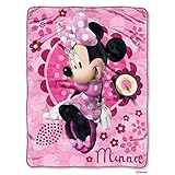 Disney's Minnie Mouse Micro Raschef Boutique Throw Blanket 46" x 60" [並行輸入品]