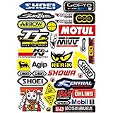 HOOWDAMY 車 バイク ステッカー レーシングスポンサーロゴ デカール オートバイステッカー反射ステッカー30x20cmデカール (68#)