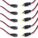 DC電源コネクタ ジャック コネクタ DC電源クイックコネクタ DC電源接続ケーブル 太陽充電DCコネクタ 2.1mmx5.5mm 12V 24AWG CCTVカメラ LEDテープ用DCプラグ(プラグ/ジャック 各5本)