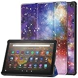 For Fire HD 10 / HD 10 Plus (第13世代、2023年発売のみ) ケース 【larfbulroc】軽量 薄型 PU レザー スマート カバー 耐衝撃 傷防止 ハード 背面 ケース 三つ折り スタンド オートスリープ ウェイクアップ 機能 ファイヤーHD 10/HD 10 プラス 2023 対応 (YH)