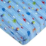 Babies R Us Sea Wave Knit Crib Sheet by Babies R Us